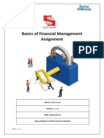 Basics of Financial Management Assignment: Name: Azad Kumar