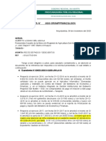 Alberto Lozano Del Aguila - Pagos A Cuenta - Carta