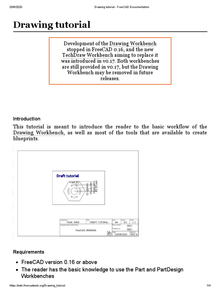 TechDraw Workbench - FreeCAD Documentation