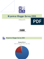 Myanmar Blogger Survey 2009