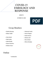 COVID-19 Epidemiology and Response: Group IV OCTOBER 24, 2020