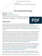 Ascites in Adults With Cirrhosis - Initial Therapy PDF