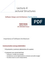 Lecture-4 Architectural Structures: Software Design and Architecture