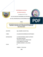 Descripcion General de La Cooperativa de Servicios Multiples Shefa 18.10.2019