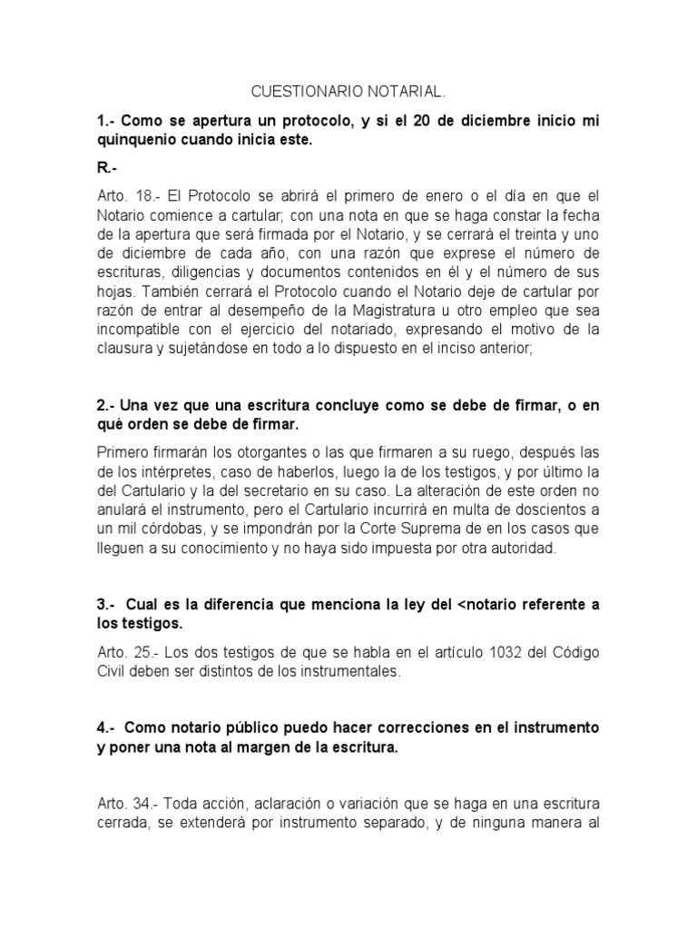 Prohibiciones Notariales en Nicaragua | PDF | Cónsul (representante ...