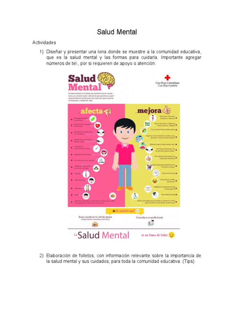 Actividades para Fomentar la Salud Mental | PDF