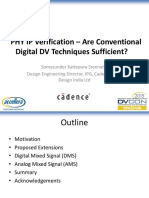 PHY IP Verification - Are Conventional Digital DV Techniques Sufficient?