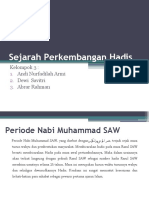 Sejarah Perkembangan Hadis