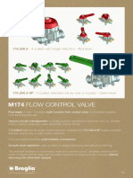 M174 Flow Control Valve: 174.206.9 - 4 Outlets With Single Selection - Red Lever