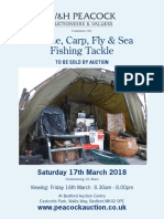 Coarse, Carp, Fly & Sea Fishing Tackle: Saturday 17th March 2018