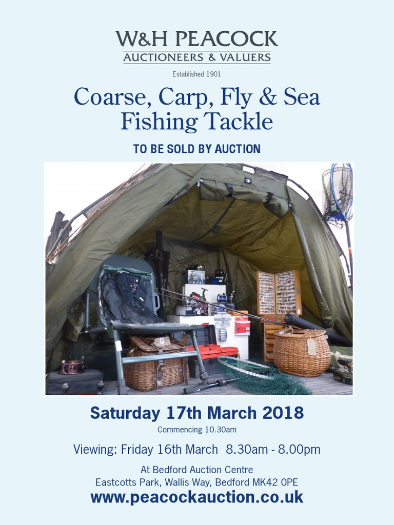 Coarse, Carp, Fly & Sea Fishing Tackle: Saturday 17th March 2018, PDF, Fishing Rod