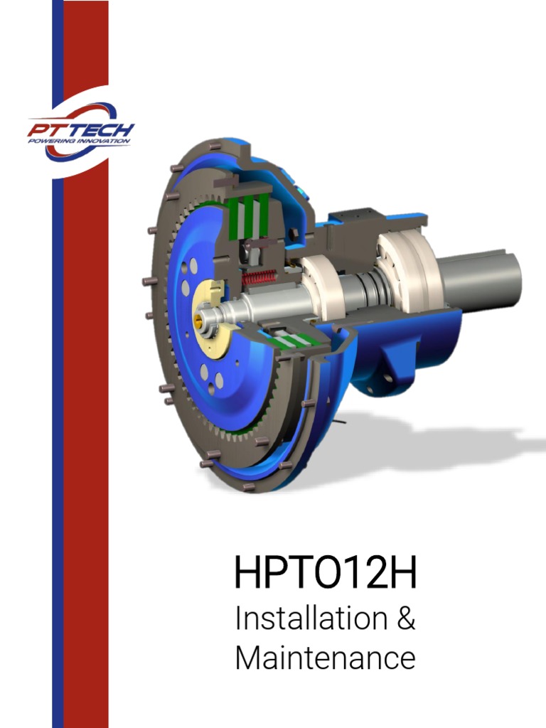 PT Tech HPTO12HXXXXX Power Take Off PDF Clutch Belt (Mechanical)