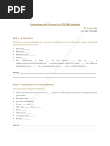 Connectors and Phrases For CELPIP Speaking