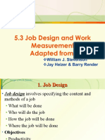 Chapter 5.3 Contd Job & Work Design