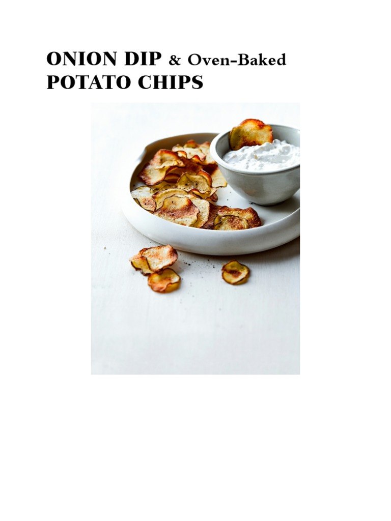 Onion Dip Potato Chips & OvenBaked PDF Potato Chip French Fries