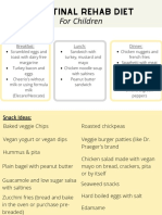 Intestinal Rehab Diet Updated