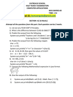 E-Mail ID:: Attempt All The Questions From This Part. Each Question Carries 2 Marks