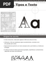 Letras, Tipos e Texto