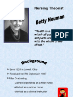 Nursing Theorist: "Health Is A Condition in Which All Parts and Subparts Are in Harmony With The Whole of The Client."