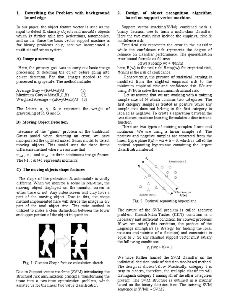 Describing The Problem With Background Knowledge. 2. Design of Object ...