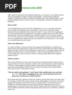 504 vs IEP