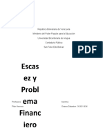 Escasez y Problema Financiero