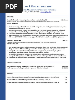 Chronological Resume