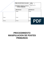 Procedimiento Manipulacion de Postes Terminado