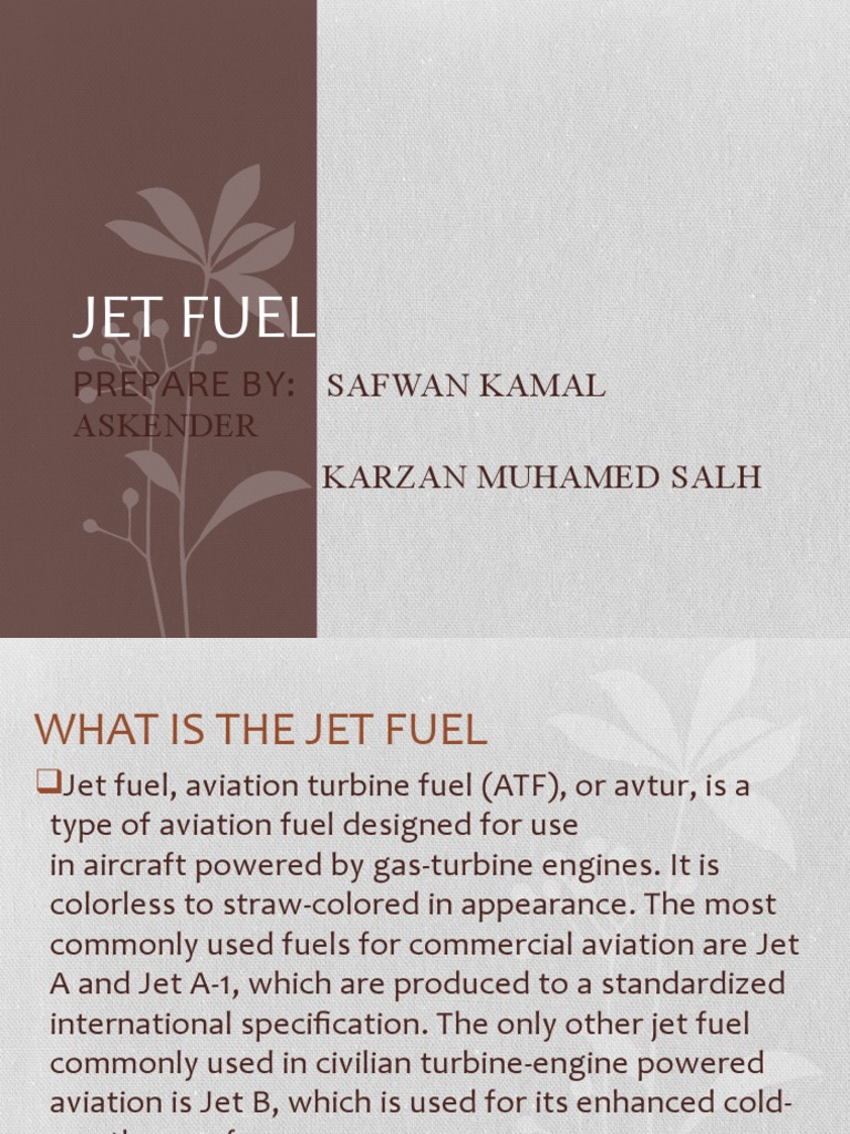 Jet Fuel | PDF | Technology & Engineering