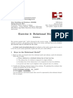 Exercise 2: Relational Model: Solution