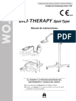 BILI-THERAPY Spot Type - Operation Manual - D63MX080 - Es PDF