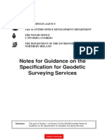 Notes For Guidance On The Specification For Geodetic Surveying Services