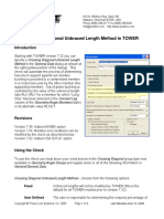 Crossing Diagonal Unbraced Length Method in TOWER