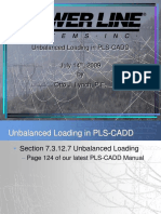 Unbalanced Loading in PLS-CADD: 7/23/2009 Power Line Systems, Inc. 1
