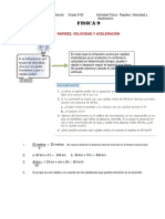 Actividad Fisica-Rapidez - Velocidad - Aceleracion