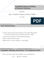 Basics of Probabilistic/Bayesian Modeling and Parameter Estimation