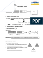 Números mixtos a fracciones: representación y conversión