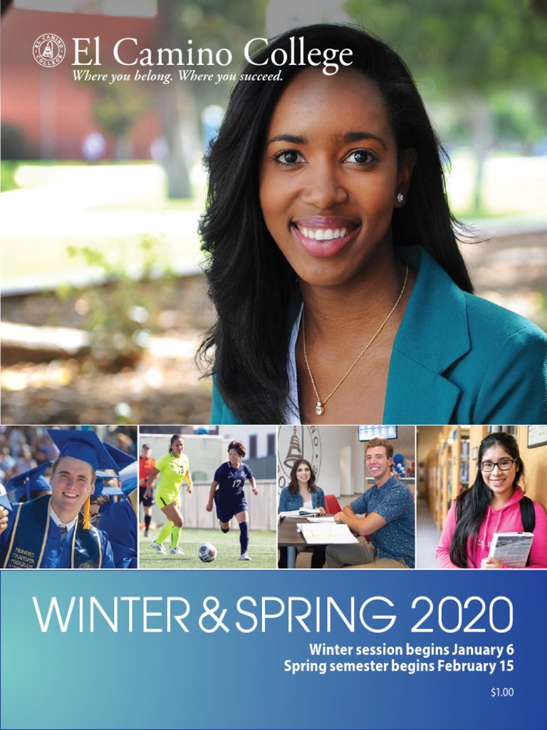 ECC Winter Spring 2020 Schedule PDF Academic Term Tuition Payments