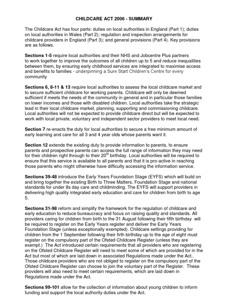 childcare-act-2006-summary-pdf-child-care-relationships