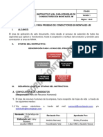 Instructivo Vial para Pruebas de Conduct PDF