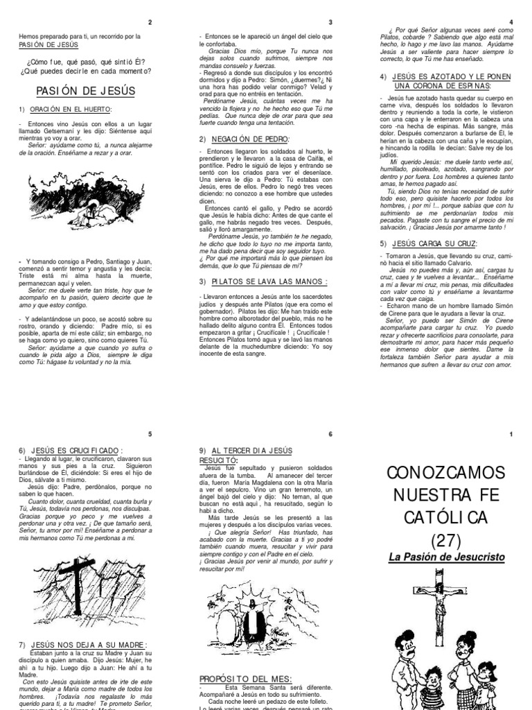 027 La Pasion de Jesucristo PDF | PDF | Oración | María, madre de Jesús