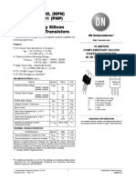 2N6487, 2N6488, (NPN) 2N6490, 2N6491 (PNP) Complementary Silicon Plastic Power Transistors