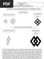 Classical and Super Symmetric Adinkra Visual Correlations