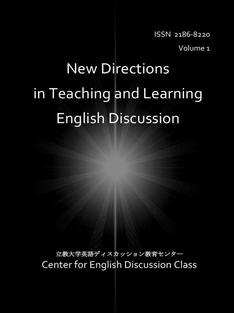 New Directions in Teaching and Learning English Discussion - Volume 1 ...
