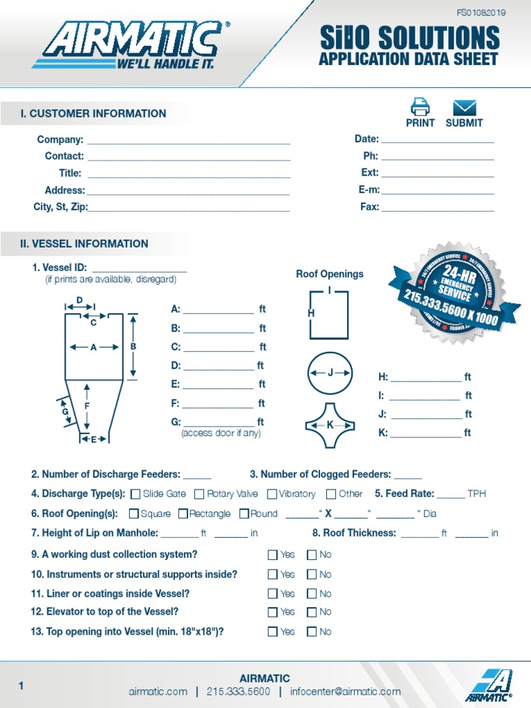 FS01082019 Silo Solutions Application Data Sheet PDF | PDF | Building ...