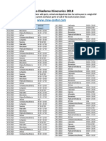 Costa Diadema 2018 Itinerary PDF