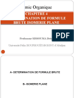 Chapitre 4 Determination de Formule Brute Isomerie Plane