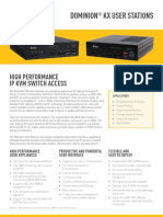 Dominion KX User Stations: High Performance Ip KVM Switch Access