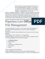 Paperless Law File Management: Office and