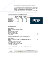 Ejemplo Analisis de Dualidad A Un Problema de Minimizacion Tarea 3